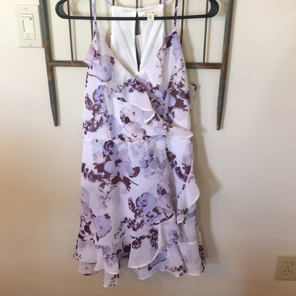Floral Ruffle Dress form Francesca’s size M NWT